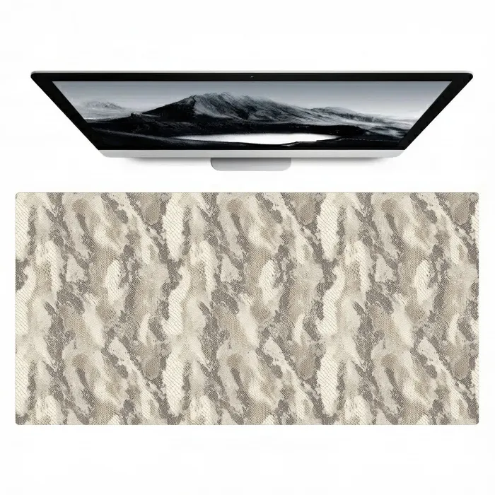 Slang - Patroon - Taupe Muismat XXL klein 681 -zzz3d
