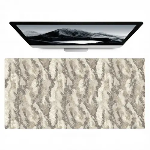 Slang - Patroon - Taupe Muismat XXL klein 681 -zzz3d