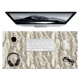 Slang - Patroon - Taupe Muismat XXL klein 681 -3d