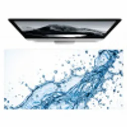 Spash - Water - Blauw Muismat XXL klein -zzz3d