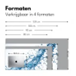 Spash - Water - Blauw Muismat XXL klein -sfeer5