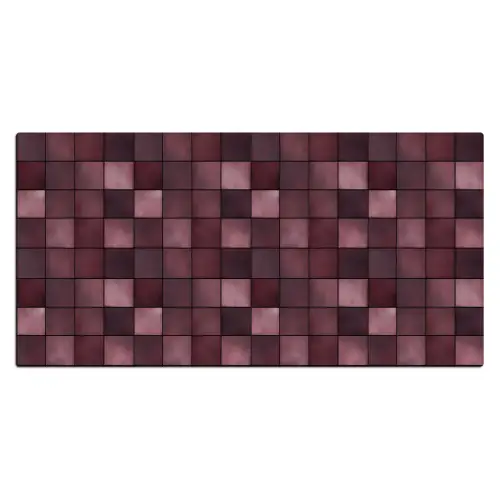Vierkant - Tegel - Patroon - Paars Muismat XXL klein 681 -3d_leeg