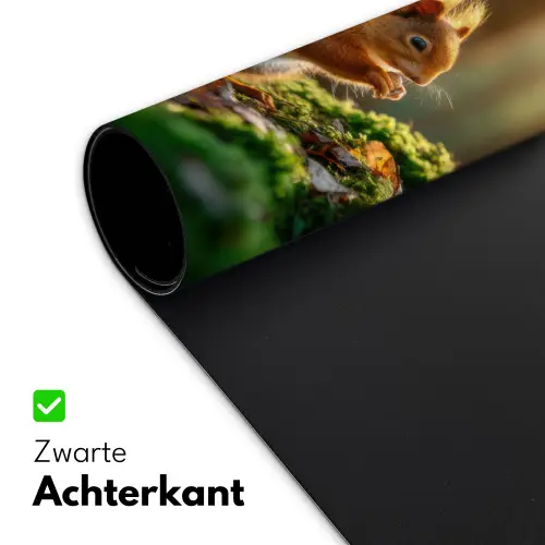 Eekhoorn - Nootje - Gras Muismat XXL klein -sfeer2