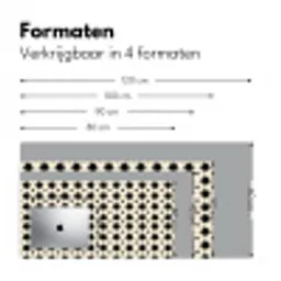 Stervormen - Geometrisch - Zwart Muismat XXL klein 681 -sfeer5