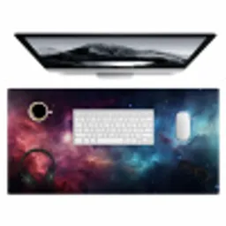 sterrenhemel-neon-ruimte-gaming Muismat XXL klein -3d