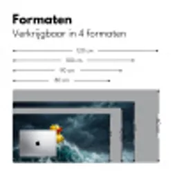Storm - Badeend - Golven Muismat XXL klein -sfeer5