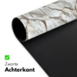 Structuur - Rots - Wit Muismat XXL klein 681 -sfeer2