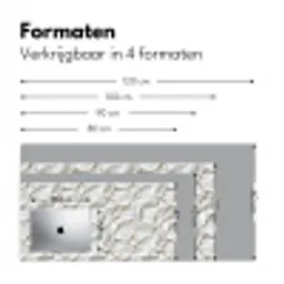 Structuur - Rots - Wit Muismat XXL klein 681 -sfeer5