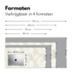 Subtiel - Structuur - Beige Muismat XXL klein 681 -sfeer5