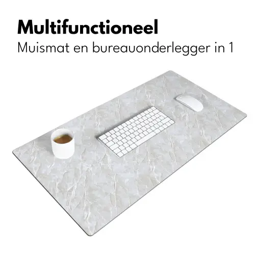 Oppervlakte - Textuur - Grijs Muismat XXL klein 681 -sfeer4