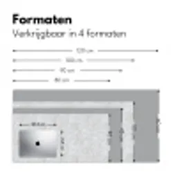 Oppervlakte - Textuur - Grijs Muismat XXL klein 681 -sfeer5