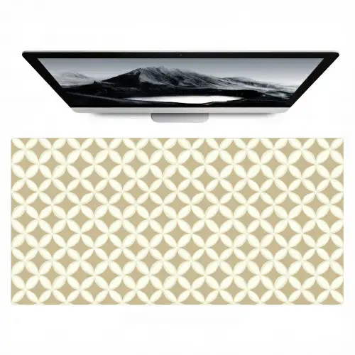 Symmetrisch - Motief - Beige Muismat XXL klein 681 -zzz3d