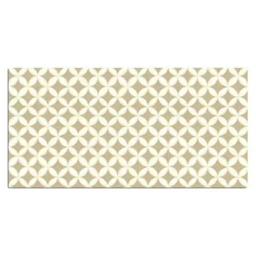 Symmetrisch - Motief - Beige Muismat XXL klein 681 -3d_leeg