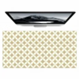Symmetrisch - Motief - Beige Muismat XXL klein 681 -zzz3d