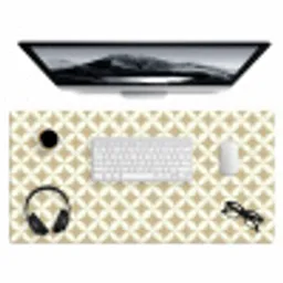 Symmetrisch - Motief - Beige Muismat XXL klein 681 -3d