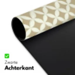 Symmetrisch - Motief - Beige Muismat XXL klein 681 -sfeer2