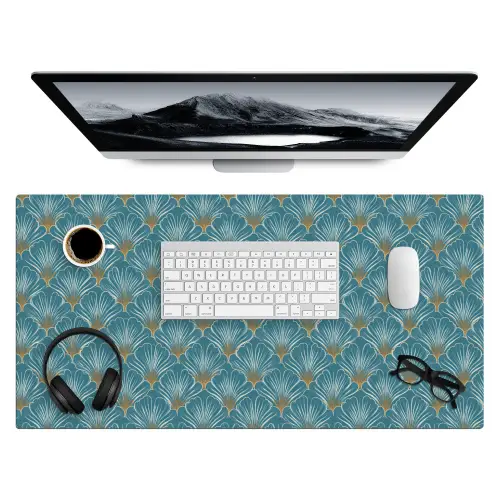 Symmetrisch - Patroon - Blauw Muismat XXL klein 681 -3d