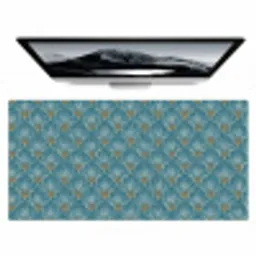 Symmetrisch - Patroon - Blauw Muismat XXL klein 681 -zzz3d
