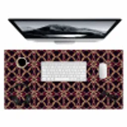 Symmetrisch - Tegel - Burgundy Muismat XXL klein 681 -3d