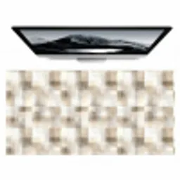 Textuur - Linnen - Beige Muismat XXL klein 681 -zzz3d