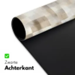 Textuur - Linnen - Beige Muismat XXL klein 681 -sfeer2