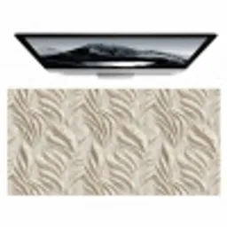 Textuur - Reliëf - Beige Muismat XXL klein 681 -zzz3d