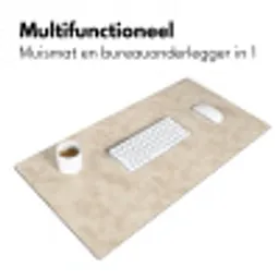 Structuur - Spikkels - Beige Muismat XXL klein 681 -sfeer4