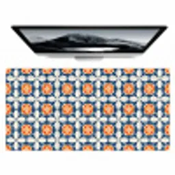 Traditioneel - Tegel - Oranje Muismat XXL klein 681 -zzz3d