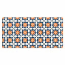 Traditioneel - Tegel - Oranje Muismat XXL klein 681 -3d_leeg
