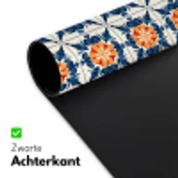 Traditioneel - Tegel - Oranje Muismat XXL klein 681 -sfeer2