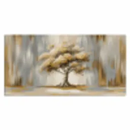 Boom - Bladeren - Abstract - Wit Muismat XXL klein -3d_leeg
