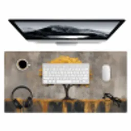 Boom - Bladeren - Goud - Abstract Muismat XXL klein -3d