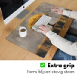 Boom - Bladeren - Goud - Abstract Muismat XXL klein -sfeer3