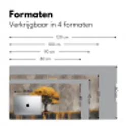 Boom - Bladeren - Goud - Abstract Muismat XXL klein -sfeer5