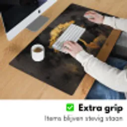 Boom - Schilderij - Goud - Abstract Muismat XXL klein -sfeer3
