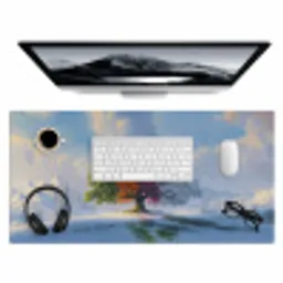 Boom - Seizoenen - Winter - Landschap Muismat XXL klein -3d