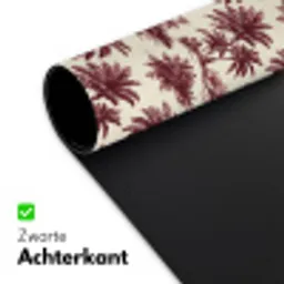 Tropisch - Geometrisch - Bordeauxrood Muismat XXL klein 681 -sfeer2