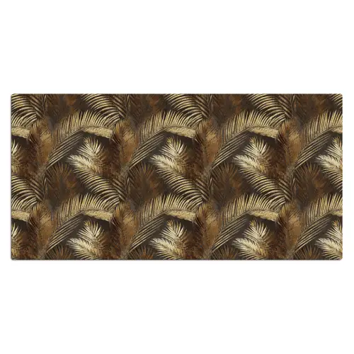 Tropisch - Bladeren - Goud Muismat XXL klein 681 -3d_leeg