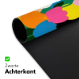 Tulpen - Kat - Kleurrijk Muismat XXL klein -sfeer2