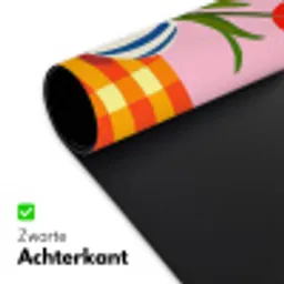 Tulpen - Roze - Vaas Muismat XXL klein -sfeer2