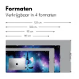 Eenhoorn - Sterren - Magisch - Blauw Muismat XXL klein -sfeer5