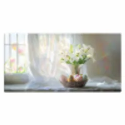Vaas - Eieren - Bloemen Muismat XXL klein -3d_leeg