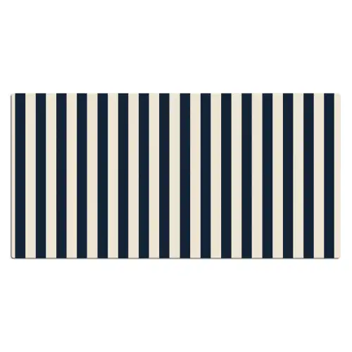 Verticale strepen - Blauw - Crème Muismat XXL klein 681 -3d_leeg