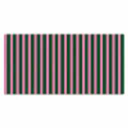 Verticale strepen - Groen - Roze Muismat XXL klein 681 -3d_leeg