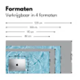 Water - Blauw - bubbels Muismat XXL klein -sfeer5
