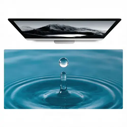 Waterdruppel - Water - Oppervlakte Muismat XXL klein -zzz3d