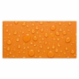 Water - Druppels - Oranje Muismat XXL klein -3d_leeg