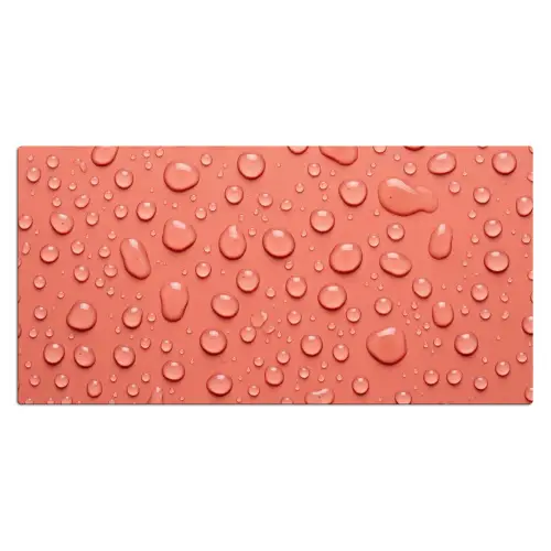 Water - Druppels - Roze Muismat XXL klein -3d_leeg