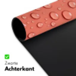 Water - Druppels - Roze Muismat XXL klein -sfeer2