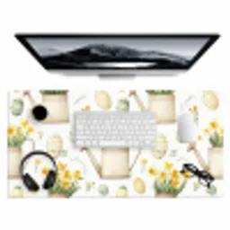 Gieter - Bloemen - Eieren Muismat XXL klein -3d